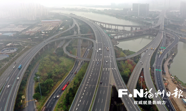 国货互通立交改造工程核心工程基本建成 新增4条匝道31日晚全面通车