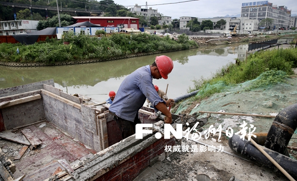 飞凤河截污系统下月中旬升级
