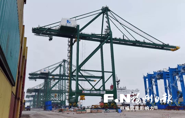 江阴港区新岸桥启用 可满足最大集装箱船全天候作业