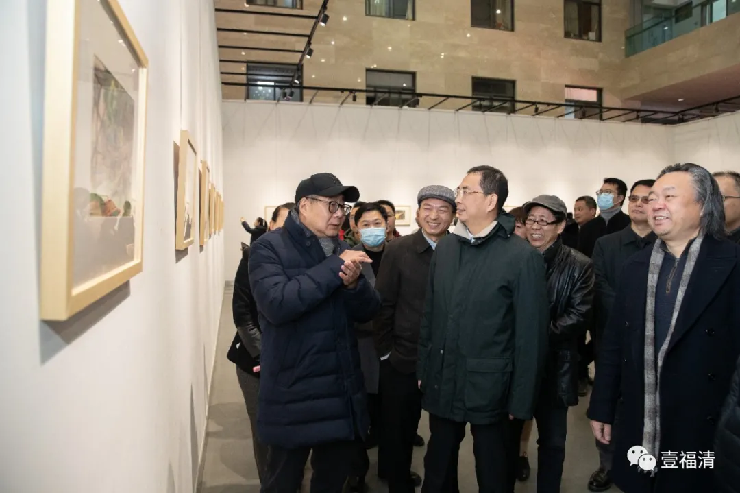 闽籍书画名家抢救工程——吴启瑶美术作品展开幕