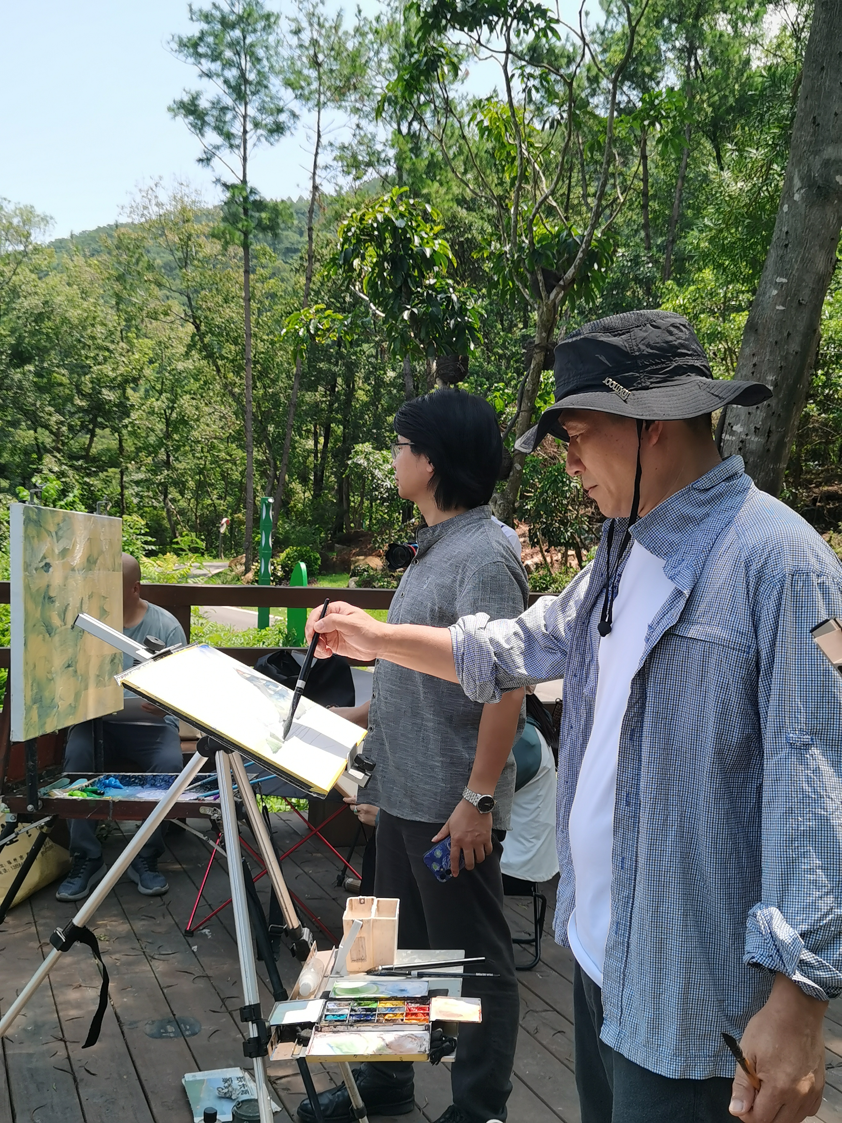 市政协开展“纪念改革开放45周年”写生采风活动