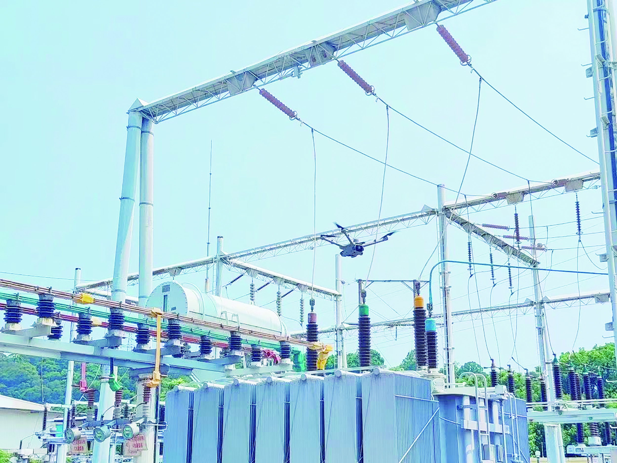 国网福清市供电公司首次将新型小型机场接入变电站