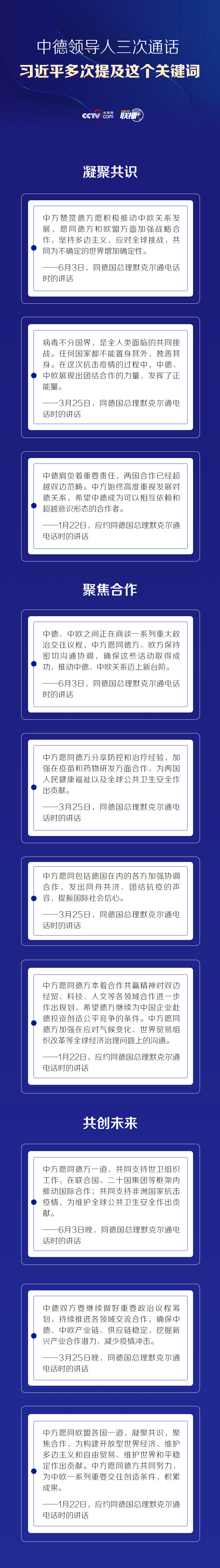 中德领导人三次通话 习近平多次提及这个关键词