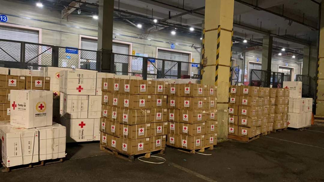 中国红十字会援助叙利亚第二批人道主义物资启运