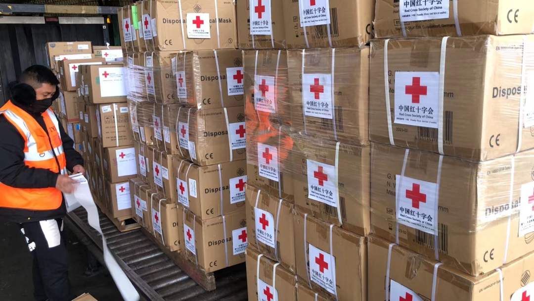 中国红十字会援助叙利亚第二批人道主义物资启运