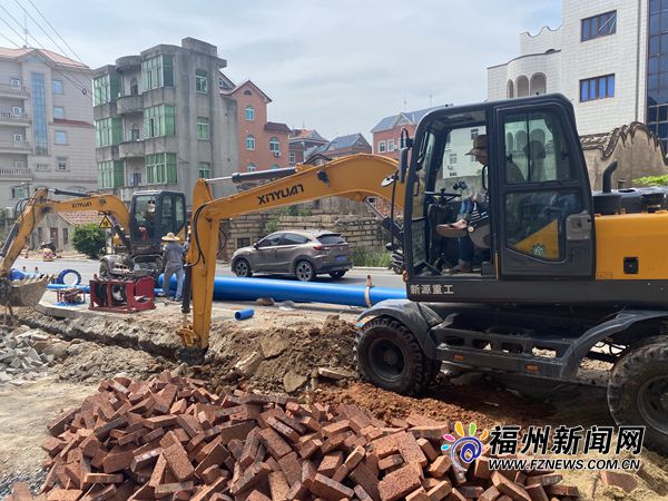 福清龙田镇8个村本月底将完成供水管网建设