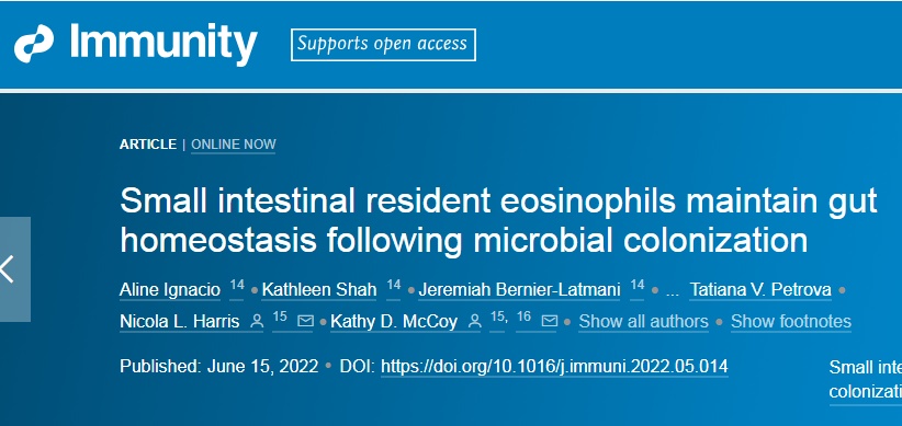 研究新发现 | 嗜酸性粒细胞或对于机体肠道健康至关重要！